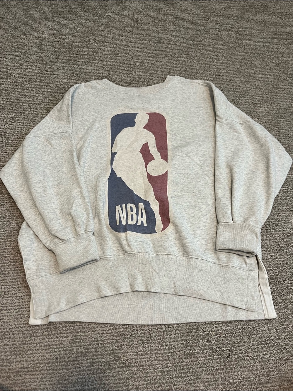 Abercrombie & Fitch Light Gray NBA Logo Sweatshirt